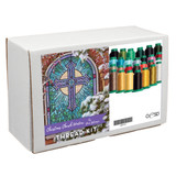 Christmas Church Window Tiling Scene Thread Kit
