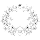 Jumbo Royal Floral Frame
