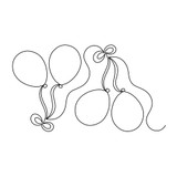 Balloons Straight Border | LA80246-05
