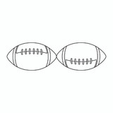 Football Straight Border 1 | LA80241-05