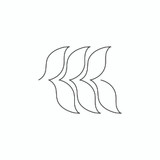 Leaf Feather Straight Border | LA80210-07 Leaf Feather Straight Border | LA80210-07