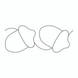 Oaks Acorns Straight Border 3 DIGITAL