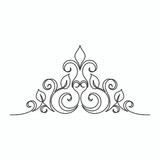 Swirls On A Stem Triangle | LA80211-05 Swirls On A Stem Triangle | LA80211-05