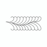 Traditional Feathers 2 Straight Border | LA80258-05