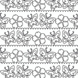 Sashiko Butterfly Border | LAPK10053-04