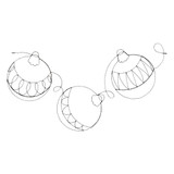 Holiday Baubles Pantograph 4