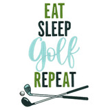 Eat Sleep Golf Repeat