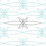 White Flowers 1 Border | LAD90111