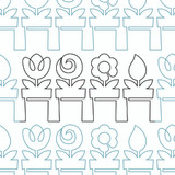 Flower Pots Border