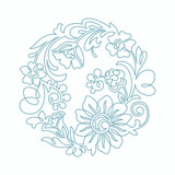 Floral Quilting Wreath