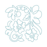 Floral Quilting Square 4