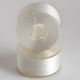 Steady Stitch Style A Class 15 Plastic Sides Polyester Prewound Bobbins (36/tube) - White