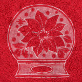 Poinsettia Snow Globe