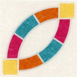 Double Wedding Ring Applique Block 7