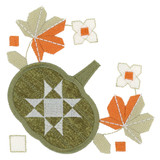 Pumpkin Applique Corner
