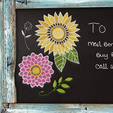Chalkboard Florals USB