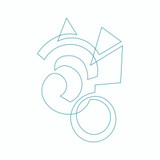 Modern Continuous Line Quilting Motif 3