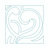 Modern Continuous Line Quilting Block 3