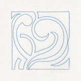 Modern Continuous Line Quilting Block 3
