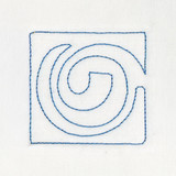 Modern Continuous Line Quilting Block 4