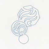 Modern Continuous Line Quilting Motif 7 DIGITAL