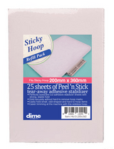 Sticky Hoop Pre-Cut Stabilizer - Peel N Stick - 200x360mm