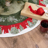 Evergreen Star Christmas Tree Skirt