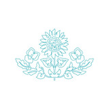 Sunflower Quilting Motif 2 DIGITAL