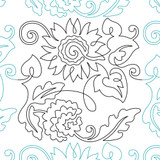 Floral Quilting Pantograph DIGITAL