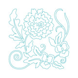 Floral Quilting Block 1 DIGITAL