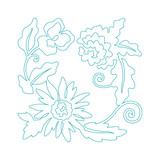 Floral Quilting Block 2 DIGITAL