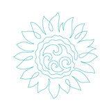 Sunflower Quilting Motif 3 DIGITAL
