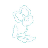 Pansy Quilting Motif  DIGITAL