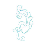 Heart Swirls 5 DIGITAL