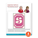 Skill Building Tutorial 14 - Embossed Monogramming in Perfect Embroidery Pro