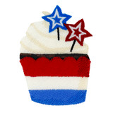 Patriotic Birthday Cupcake 1