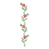 Cross Stitch Roses Border