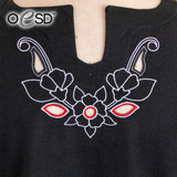 Floral Garment Cutwork