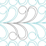 Bubble Feathers Border DIGITAL