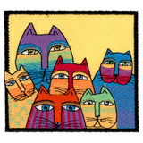 Rainbow Cats Applique