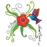 Flower and Hummingbird