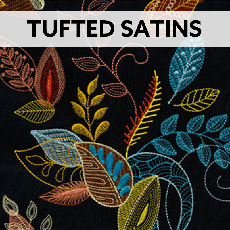 Tufted Satins Embroidery Designs