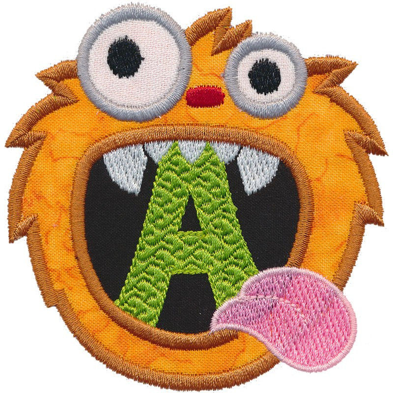 Monster Monogram Appliques