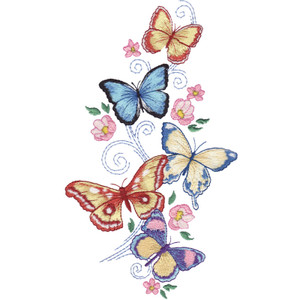 Butterfly Dance - Embroidery Online