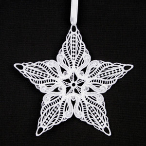 FSL Lace Flat Star Ornament