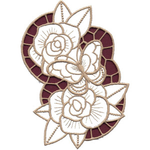 Roses & Butterfly
