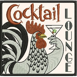 Cocktail Lounge Coaster Applique