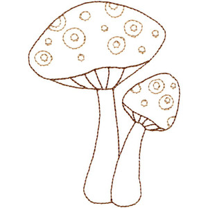 Linework Toadstools