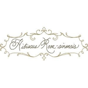 Hibiscus Nameplate
