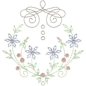 Antique Flowers Centerpiece